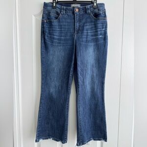 Democracy Dark Blue Flared Women’s Jeans Size 14